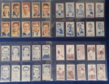 Cigarette cards, Football, a collection of 13 sets, Ardath Famous Footballers, Carreras Turf