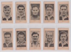 Cigarette cards, Phillips, Sports Package issues, Footballers 3rd Series (22/25, missing W.J.