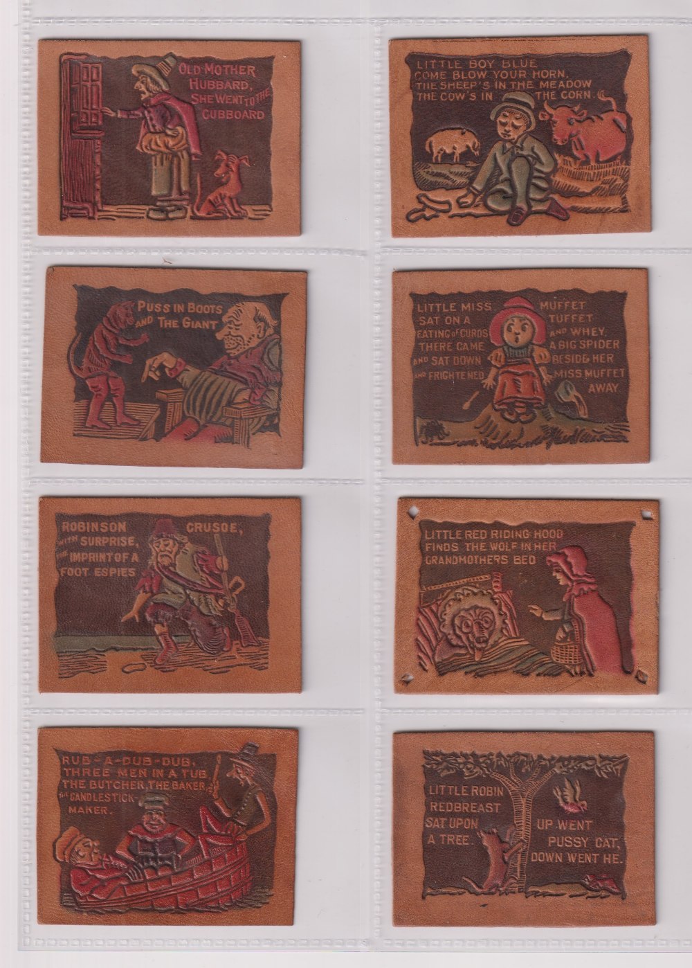 Tobacco Leathers, USA, ATC, Nursery Rhymes Illustrated, 27 different (3 with punch holes to - Image 2 of 4