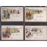 Trade cards, Liebig, Table Cards, Sporting Scenes, ref T8 (set, 6 cards) (gd/vg)