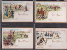 Trade cards, Liebig, Table Cards, Sporting Scenes, ref T8 (set, 6 cards) (gd/vg)