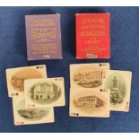 Trade issue playing cards, USA, two sets in original boxes, 'Scenes & Descriptions of the Golden