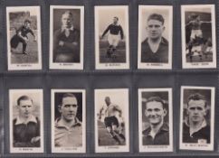 Cigarette cards, Football, John Sinclair, 3 sets, English & Scottish Football Stars (50 cards), Well