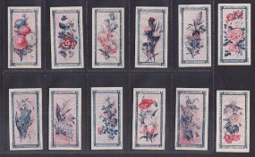 Trade cards, Girls Weekly, Flower Fortune Cards (set, 12 cards) (gen. gd)