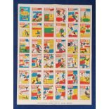 Trade issue, Anglo-American Chewing Gum Ltd, Soccer Hints (poster) showing all 72 wrappers in the