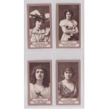 Cigarette cards, Mitchell's, Actresses, FROGA B (Brown), 4 cards, Dorothea Baird, Clara Butt,