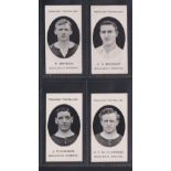 Cigarette cards, Taddy, Prominent Footballers (London Mixture), Woolwich Arsenal, 4 cards, R.