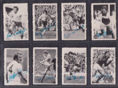 Trade cards, A&BC Gum, Footballers (Autographed Photos), 'M' size (set, 32 cards) (gd)