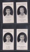 Cigarette cards, Taddy, Prominent Footballers (London Mixture), Fulham, 4 cards, E. Coquet, J.