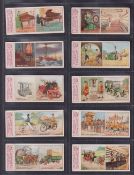 Trade cards, Rowntree's, The Old & The New (42/48, missing nos 1, 17, 38, 43, 45 & 47) all with