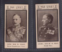 Trade cards, The Picture House, Keighley, War Portraits, two type cards, nos 19 & 20 (vg) (2)