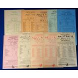 Horseracing / Railways, a collection of 10 British Rail Southern Region excursion flyers all for
