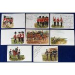 Postcards, Military, a selection of 8 early military cards in the Army and Navy series published