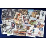 Postcards, Dogs, approx. 75 cards comprising RPs, printed, artist drawn and comic featuring Susie