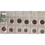 Coins, Collection of GB coins QV-QEII in Collecta album 1880s-1980s to include silver 3ds, half