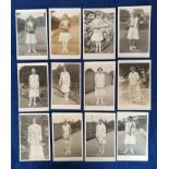 Postcards, Tennis, Women, RP, by Trim inc. V.E. Spofforth, L. Bickerton, E.H. Harvey, Miss Ryan