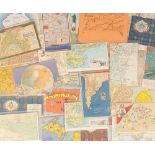 Postcards, Maps, approx. 50 cards to include North Western Hotel Birkenhead Ferry map, Imperial