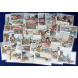 Postcards, 45+ cards to comprise an attractive selection of images by Manuel Wielandt and H.