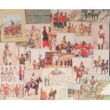 Postcards, Military, a mixed selection of 23 military cards, with 'Our Indian Armies' inc. 2 sets of
