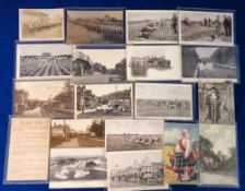 Postcards, Surrey, a mixed Surrey collection of approx. 48 cards, with RPs of H.Q Middlesex Rifle