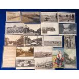 Postcards, Surrey, a mixed Surrey collection of approx. 48 cards, with RPs of H.Q Middlesex Rifle