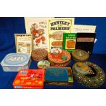 Collectables, Huntley and Palmers, a selection of items to comprise 12 tins ( Dundee Cake sample,