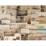 Postcards, Naval, a mixed naval shipping selection of approx. 127 cards, with RPs of launch of HMS