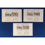 Postcards, Olympics, Winter 1924 Chamonix, Ice Hockey GB (Bronze)/Sweden, France/America (Silver),