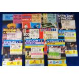 Football programmes with match tickets, a collecti