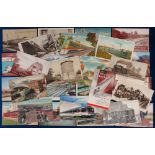 Postcards, Rail, a selection of approx. 57 mixed age cards of USA street cars and rail