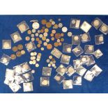 Coins, a selection of mainly British coins 1816 onwards, mostly silver pre 1900 to include 1d, 1 1/