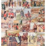 Postcards, Military, a further selection of 3 sets of 6 cards from the Alphabet series published
