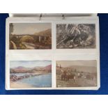 Postcards, a mixed subject and topographical collection of approx. 250 cards in modern album, with