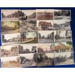 Postcards, Surrey, a collection of approx. 42 cards of Epsom and Ewell, with good RPs of Reigate