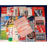 Football programmes, Malta International collectio