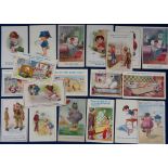 Postcards, Comic, a Donald McGill mix of approx. 35 cards, themes include military, kilts, bath time