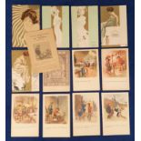 Postcards, Glamour, inc. Kirchner Sun Rays Dell’Aquila K.1.1.4, Demi Vierge D.3-1 & 3, Marionettes