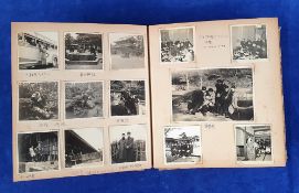 Photographs, Japan, a rare album of approx. 150 snapshots and larger photos collected by Y