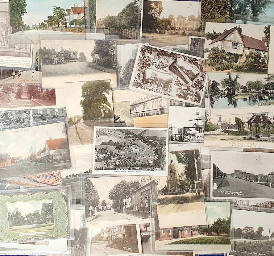 Postcards, Middlesex, a selection of approx. 69 cards of Staines, West Drayton, Harlesden,