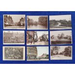 Postcards, Northamptonshire, collection of 54 postcards, inc. RP, Royal Visit 1913 (3), Street