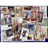 Postcards, Advertising, Theatre, 30+ cards featuring mainly London theatres. Productions include