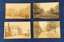 Postcards, London, a selection of 4 RPs of London, inc. Piccadilly Circus (Degen), Linden Avenue N.
