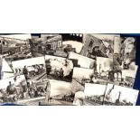 Transportation, Rail Photographs, 70+ b/w, large format images showing many steam engines to include