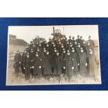 Postcard, Northamptonshire, Police Group in front of unknown colliery, possibly during 1911 strikes,