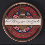 Horseracing, Royal Ascot, a Royal Enclosure circular badge for 1907 with brass surround, in the name