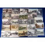 Postcards, Surrey, a mixed collection of approx. 74 cards, with good RPs of Banstead Rd Sutton,