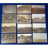 Horseracing, Royal Ascot, a collection of 12 vintage photographic postcards all showing scenes