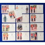 Postcards, Military, a mixed History and Traditions selection of 13 cards, with 2 soldiers pay cards