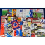 Football programmes etc, a selection of approx. 80