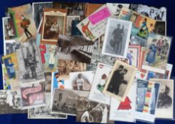 Postcards, Occupations, approx. 150 cards featuring chimney sweeps (30), butchers, poulterers,